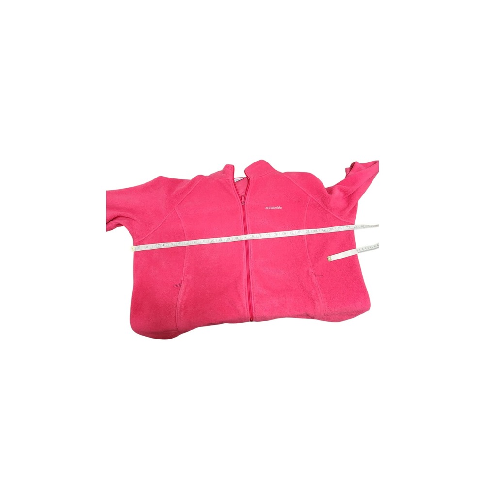 Columbia Fleece Jacket Full Zip Pink Women's Size 3X Outdoor Activewear - Picture 5 of 5